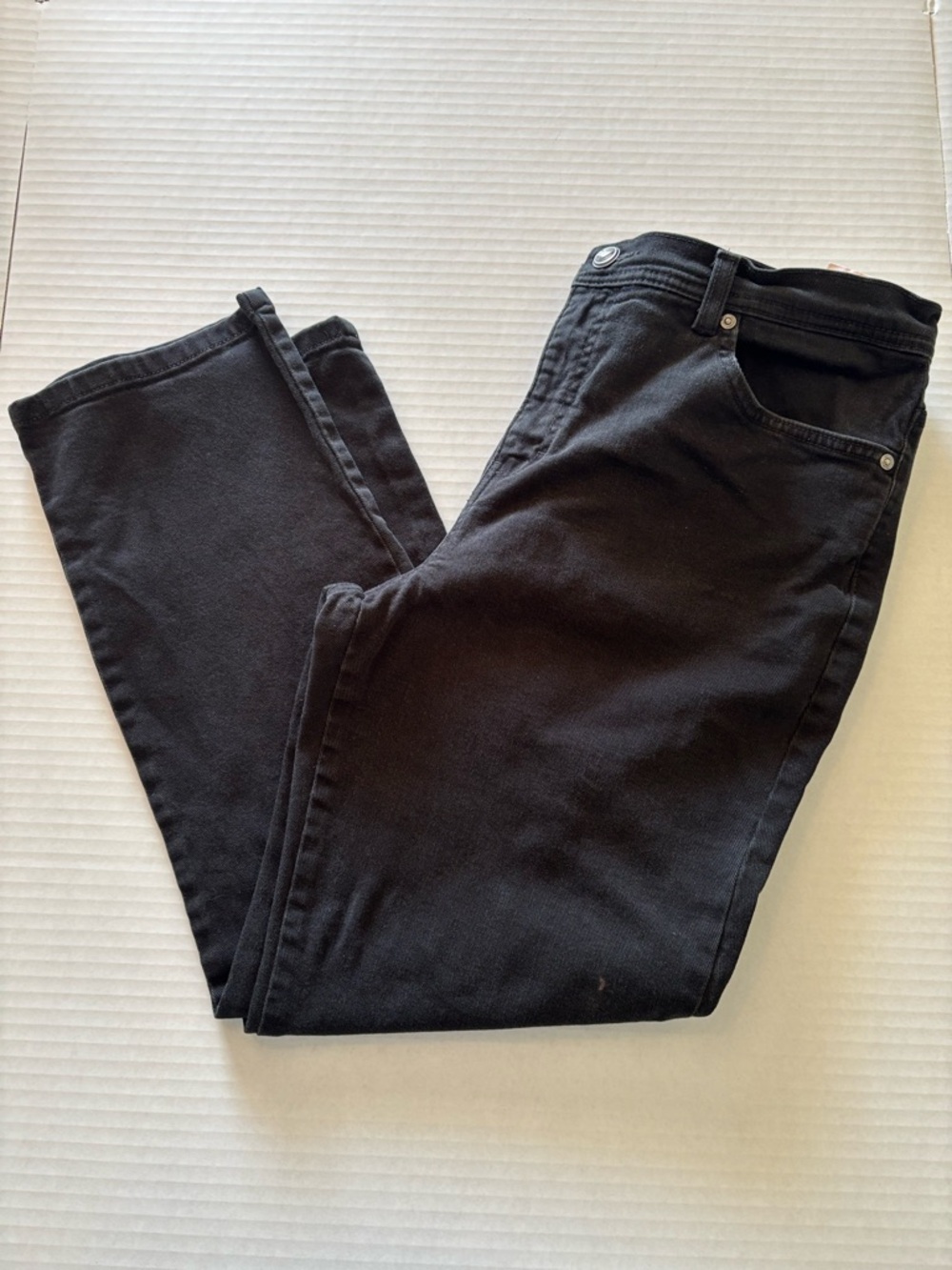 Gloria Vanderbilt Black Denim Jeans with Purple Label